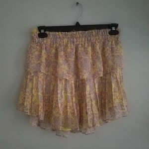 LoveShack Fancy Ruffle Mini Skirt
